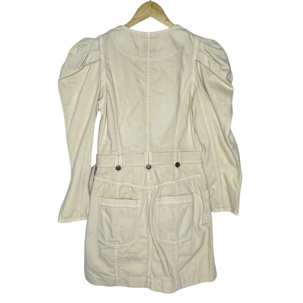 NWT Ulla Johnson Belted Cori Mini Denim Dress in Oat 4 - Picture 6 of 15